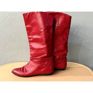 Dexter Women Genuine Leather Red Ankle Boots Size 8N WS1